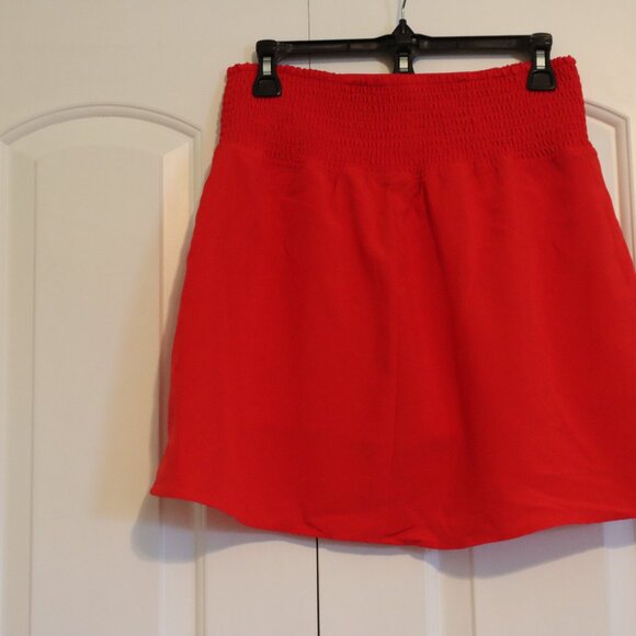 Live Well Lifestyle Red Skort Wide Elastic Waistband Stretchy Undershorts Medium - Picture 12 of 14